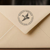 Rücksendeadresse Schlucken Bird Eleganter Flug Gummistempel