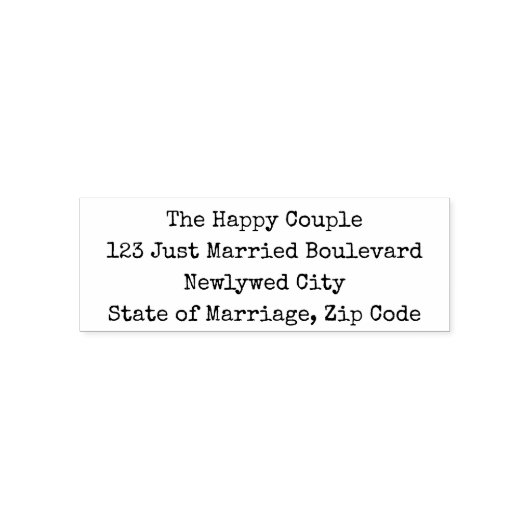 Rücksendeadresse Schriftart für Schreibmaschine Se Permastempel (Design)