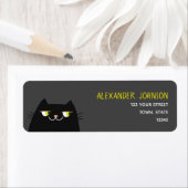 Rücksendeadresse schwarze Katze (Insitu)