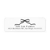 Rücksendeadresse Schwarze Schleife (Vorne)