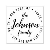 Rücksendeadresse-Selbstfärbung Briefmarke Trendy Permastempel (Design)