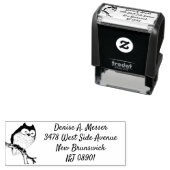 Rücksendeadresse-Selbstfärbung der Briefmarke Permastempel (Beispiel)