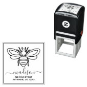 Rücksendeadresse-Selbstfärbung der Briefmarke Permastempel (Beispiel)