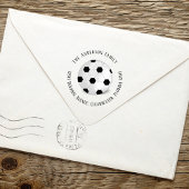 Rücksendeadresse Simple Sports Soccer Ball Permastempel