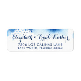 RÜCKSENDEADRESSE smart marineblau