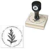 Rücksendeadresse Stempel | Moderner Tannenbaumzwei (Stempel)