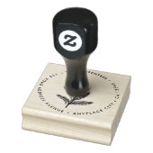 Rücksendeadresse Stempel | Moderner Tannenbaumzwei (Stempel)
