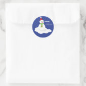 Rücksendeadresse Stickers - Snowman (Tasche)