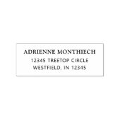 Rücksendeadresse Stilvoller Name des Graduates Gummistempel (Stempel)