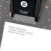 Rücksendeadresse | Trendy Minimalistisch Modern Na Permastempel