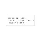 Rücksendeadresse | Trendy Minimalistisch Modern Na Permastempel (Design)