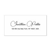 Rücksendeadresse Typograf Name Benutzerdefinierte Permastempel (Design)