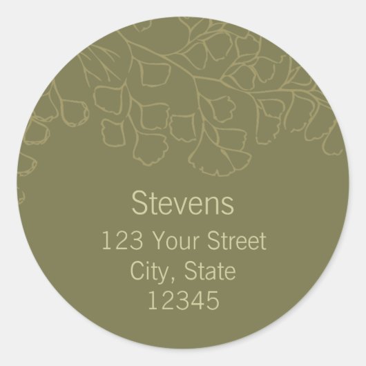 Rücksendeadresse Umschlag Aufkleber (Vorderseite)