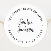 Rücksendeadresse | Umschlag Aufkleber Modernes Dre