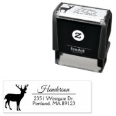 Rücksendeadresse und Briefmarke Permastempel (Beispiel)