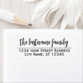 Rücksendeadresse und Name - Romeo-Julia-Schrift (Insitu)