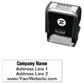 Rücksendeadresse und Vorlage von Websites Permastempel (Beispiel)