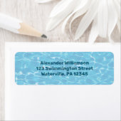 Rücksendeadresse unter dem Wasserschwimmbecken (Insitu)