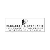 Rücksendeadresse Vintage gotische Hochzeitskugel Permastempel (Design)