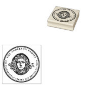 Rücksendeadresse Vintager Medusa-Familienname Gummistempel (Stempel)