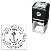 Rücksendeadresse Vintager Nautikanker Permastempel (Beispiel)