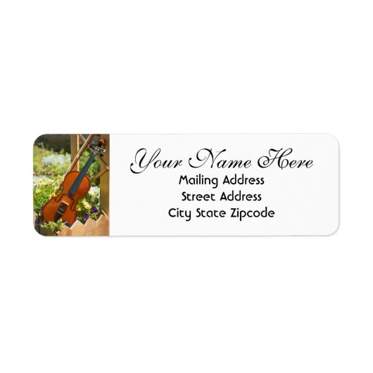 Rücksendeadresse Violin Garden (Vorne)