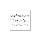 Rücksendeadresse von benutzerdefinierten botanisch gummistempel (Prägung)