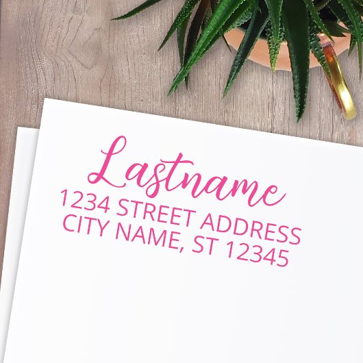 Rücksendeadresse von benutzerdefinierten Familienn Permastempel