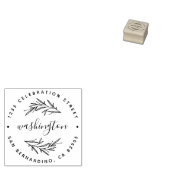 Rücksendeadresse von Blätter und benutzerdefiniert Gummistempel (Stempel)