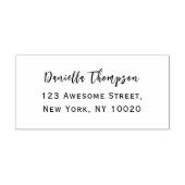 Rücksendeadresse von coolen Minimalistischen Signa Gummistempel (Prägung)