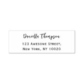 Rücksendeadresse von coolen Minimalistischen Signa Permastempel (Design)