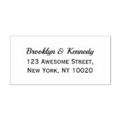 Rücksendeadresse von Couponnamen klassische Typogr Gummistempel (Prägung)