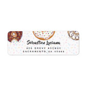 Rücksendeadresse von Donuts und Sprinklen (Vorne)