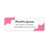 Rücksendeadresse von Donuts und Sprinklen (Vorne)