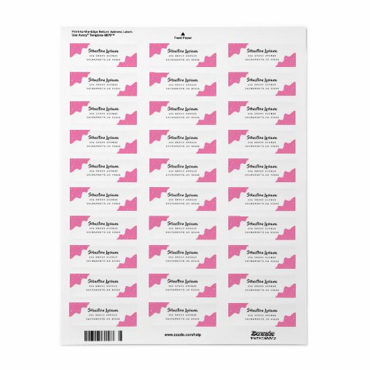 Rücksendeadresse von Donuts und Sprinklen (Vorne)