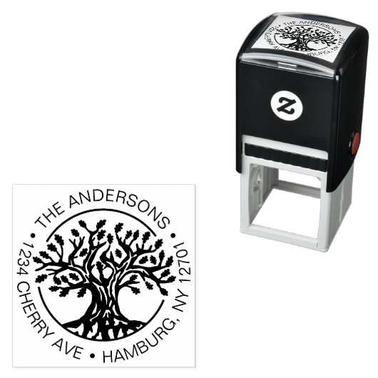 Rücksendeadresse von Eichenbaum Permastempel (Beispiel)