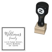 Rücksendeadresse von Familiennamen Gummistempel (Stempel)