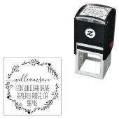 Rücksendeadresse von Familiennamen Permastempel (Beispiel)