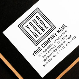 Rücksendeadresse von Firmenlogo Permastempel