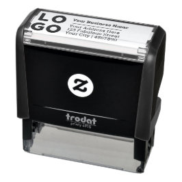 Rücksendeadresse von Firmenlogos Permastempel