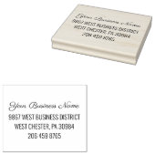 Rücksendeadresse von Firmennamen und Telefon Gummistempel (Stempel)