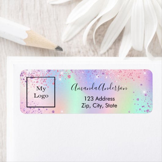 Rücksendeadresse von Glitzer-Holografie (Insitu)