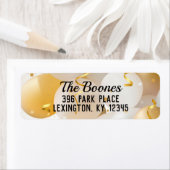 Rücksendeadresse von Gold und Weißballons (Insitu)