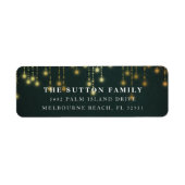 Rücksendeadresse von Green & Gold String Lights (Vorne)