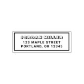 Rücksendeadresse von Grenzblöcken und Fett-Namen Permastempel (Design)