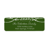 Rücksendeadresse von Grün- und Weiß-String-Lichter (Vorne)