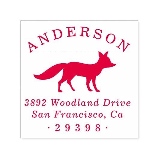 Rücksendeadresse von Holzfuchs Permastempel (Design)