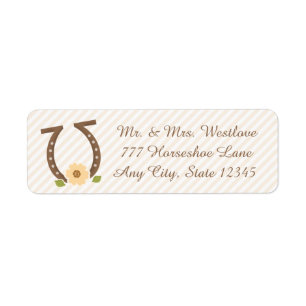 Rücksendeadresse VON HORSESHOE UND SONNENBLUMEN