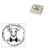 Rücksendeadresse von Hunden Gummistempel (Stempel)