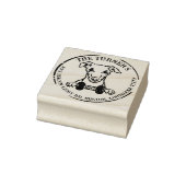 Rücksendeadresse von Hunden Gummistempel (Stempel)
